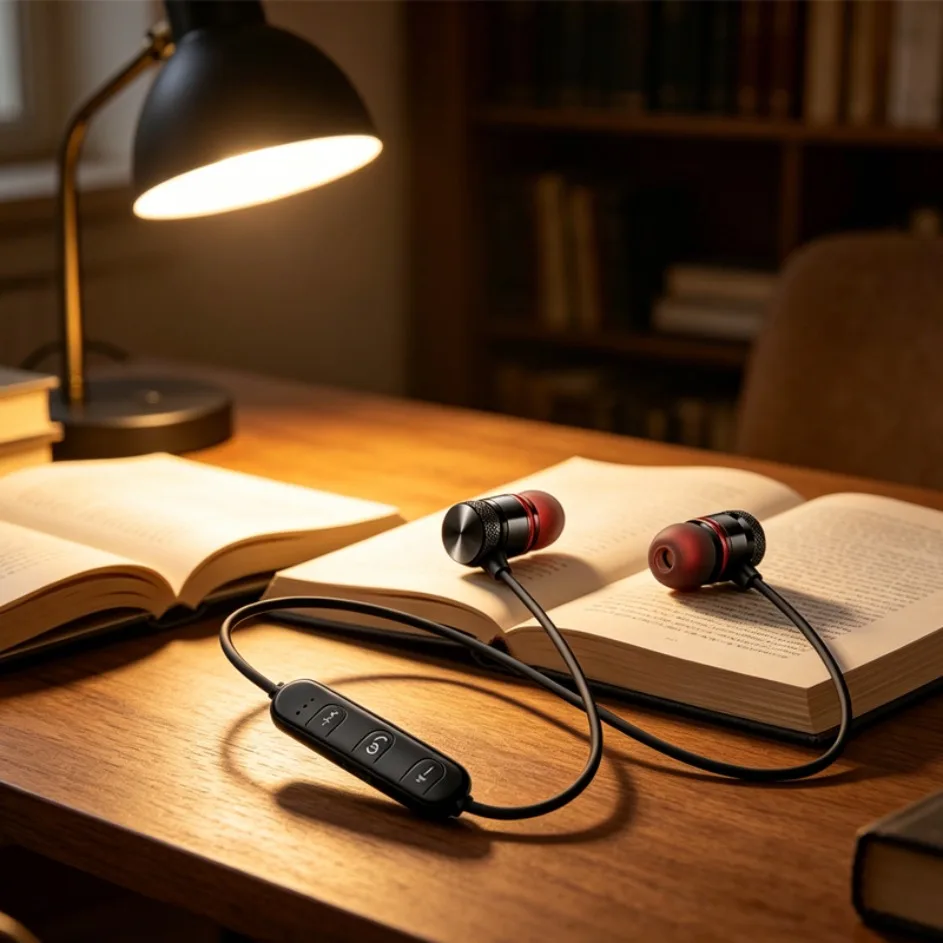 Magnetic Neckband Sports Earphones - Słuchawki Bluetooth z magnetycznym uchwytem na