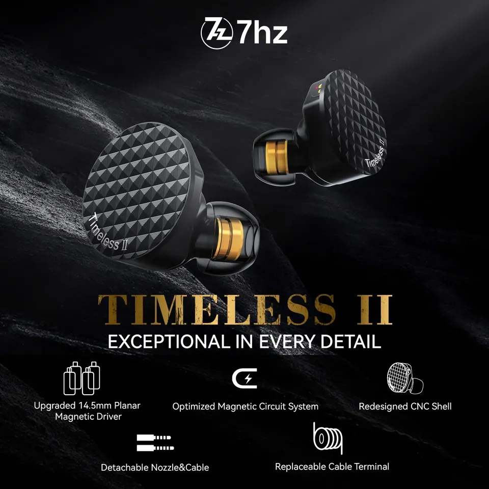Słuchawki 7Hz Timeless II z ul – Planar Magnetic Iem Earphones recenzja i cena