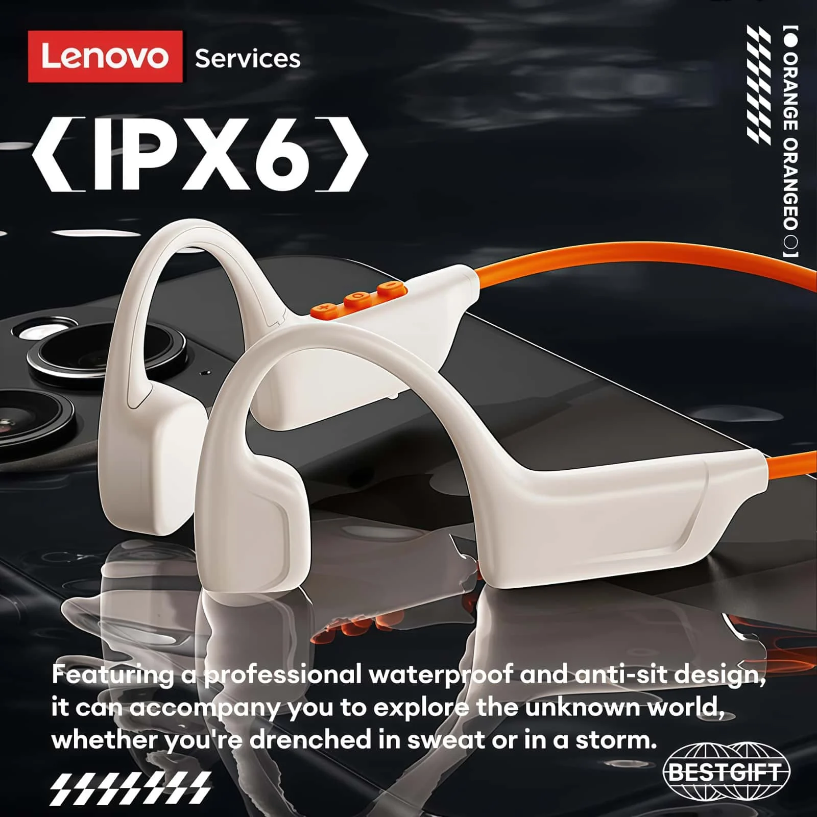 Słuchawki Lenovo S102 z przewo – Bone Conduction Running Headphones recenzja i cena