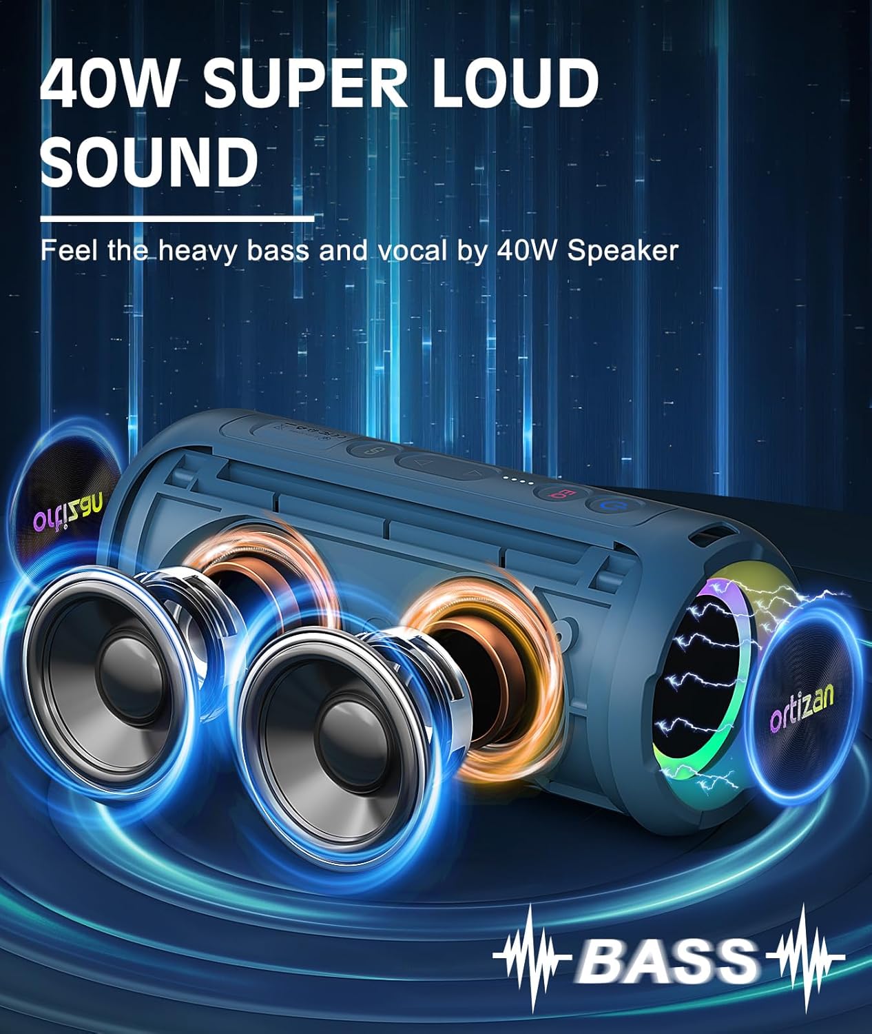 Bezprzewodowy głośnik Bluetoot – Portable Bluetooth Speaker Waterproof Ipx7 recenzja i cena