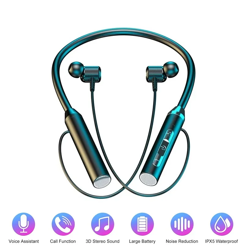 Słuchawki bezprzewodowe 9D Blu – Magnetic Neckband Sports Earphones recenzja i cena