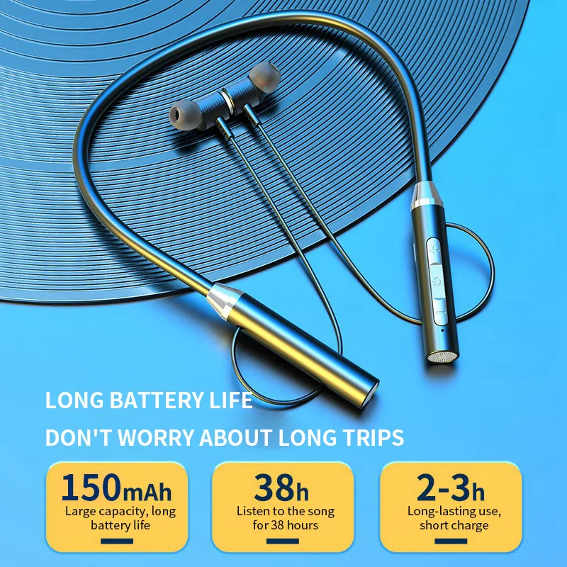Słuchawki bezprzewodowe 9D Blu – Magnetic Neckband Sports Earphones recenzja i cena