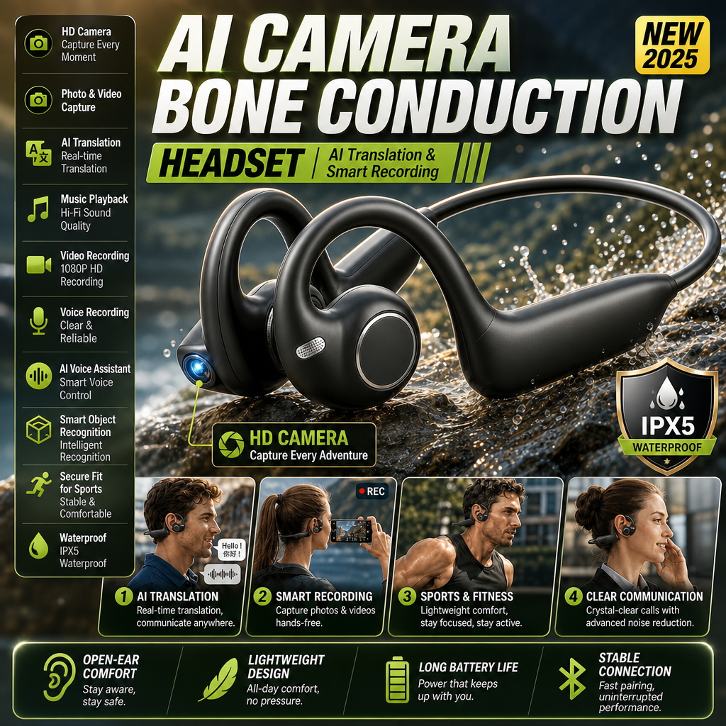 Słuchawki E12 z przewodnictwem – Bone Conduction Running Headphones recenzja i cena