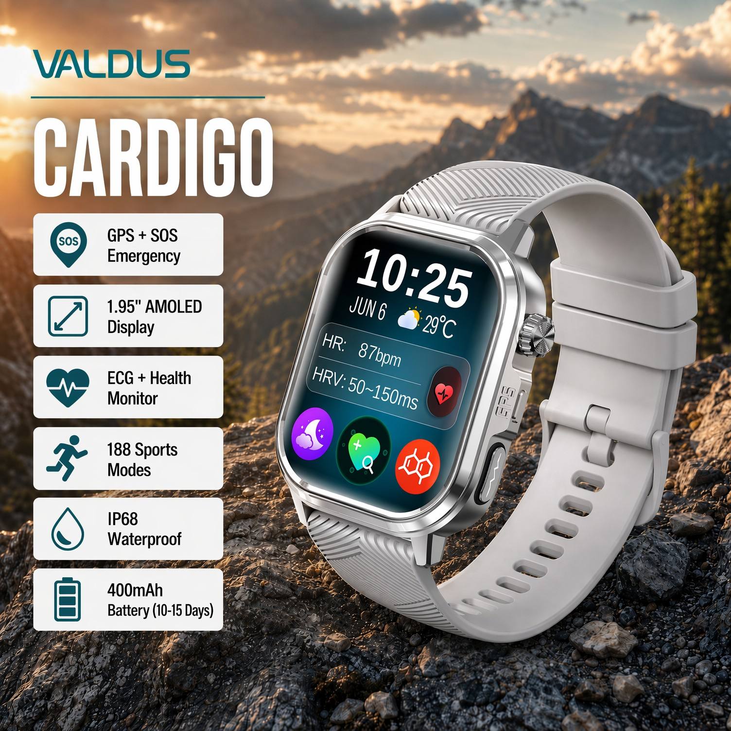 VALDUS CARDIGO Smartwatch dla  – Smartwatches recenzja i cena