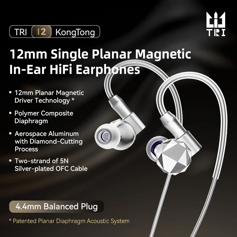KBEAR TRI KongTong I2 – słucha – Planar Magnetic Iem Earphones recenzja i cena
